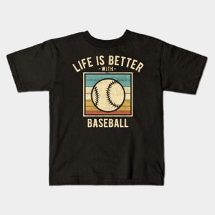 Baseball Sayings -  Retro Funny Baseball Lovers Gift Kids T-Shirt